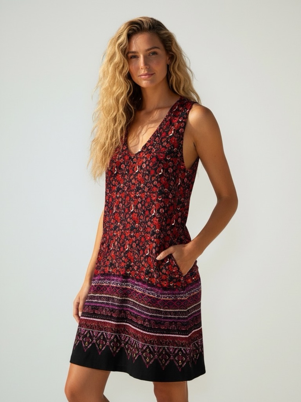 Xhilaration Sleeveless Boho Dress or Top Size Small